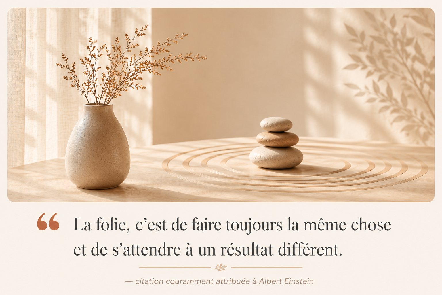 Citation sur le changement illustrant l’accompagnement en hypnose à Bordeaux